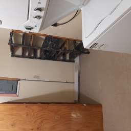 Private laundry and small storage room
